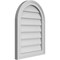 Ekena Millwork Round Top Surface Mount PVC Gable Vent w/ 2"W x 1-1/2"P Brickmould Frame, 18"W x 24"H GVPRT18X2402SN - alternate 2